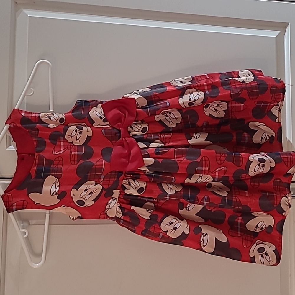 H&M Minnie Mouse Print Dress 3 4